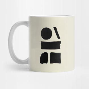 Black Paint Shapes Mug